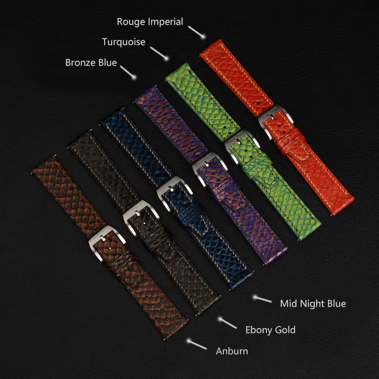 Salmon Leather Aquatic Silk Strap