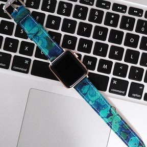 Azure Bloom Apple Watch Strap