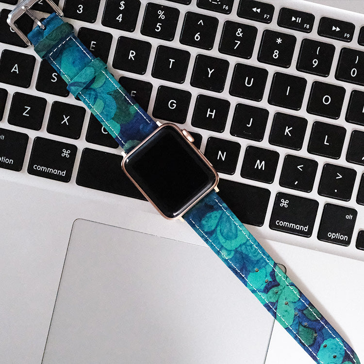 Azure Bloom Apple Watch Strap