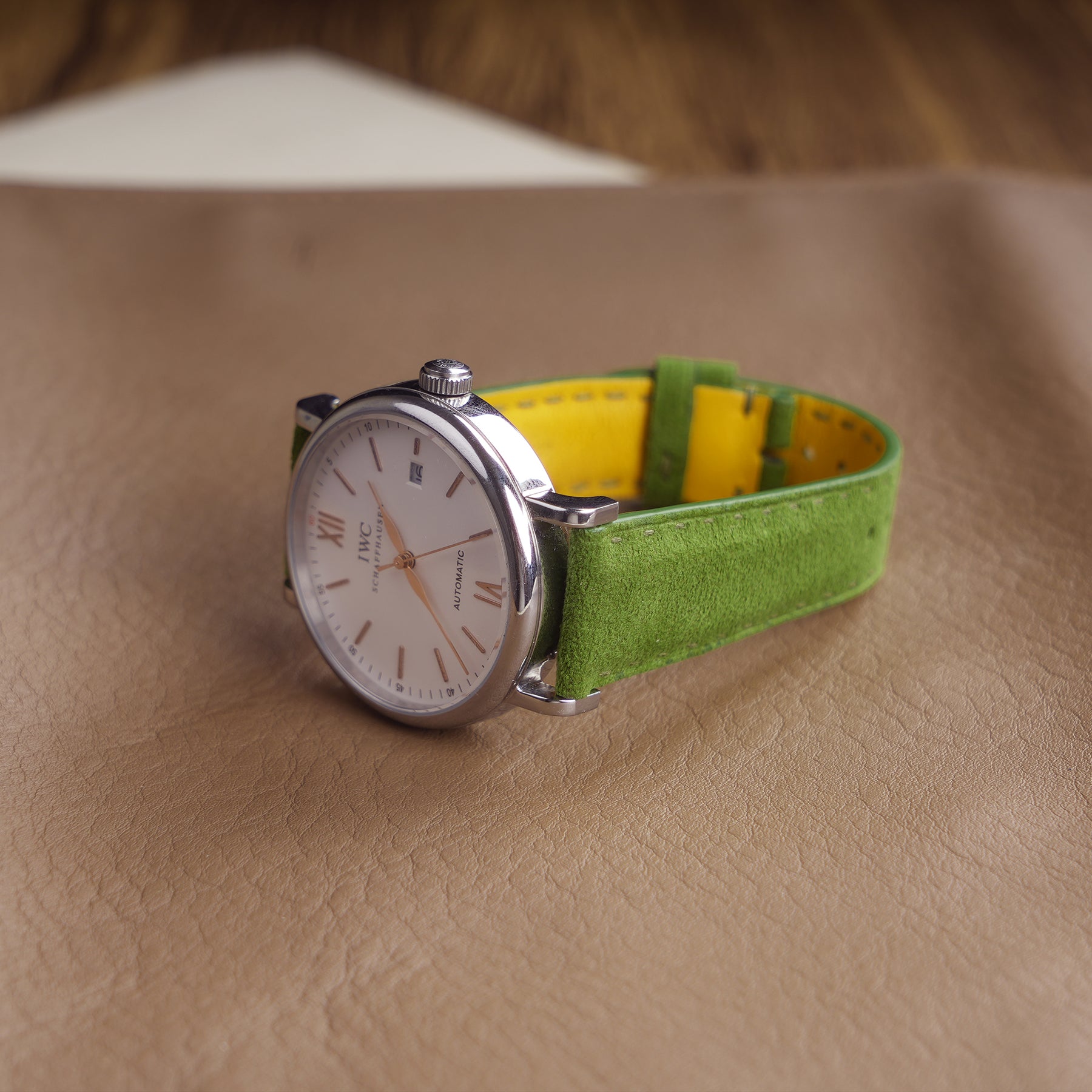 Alcantara® Racing Green Watch Strap