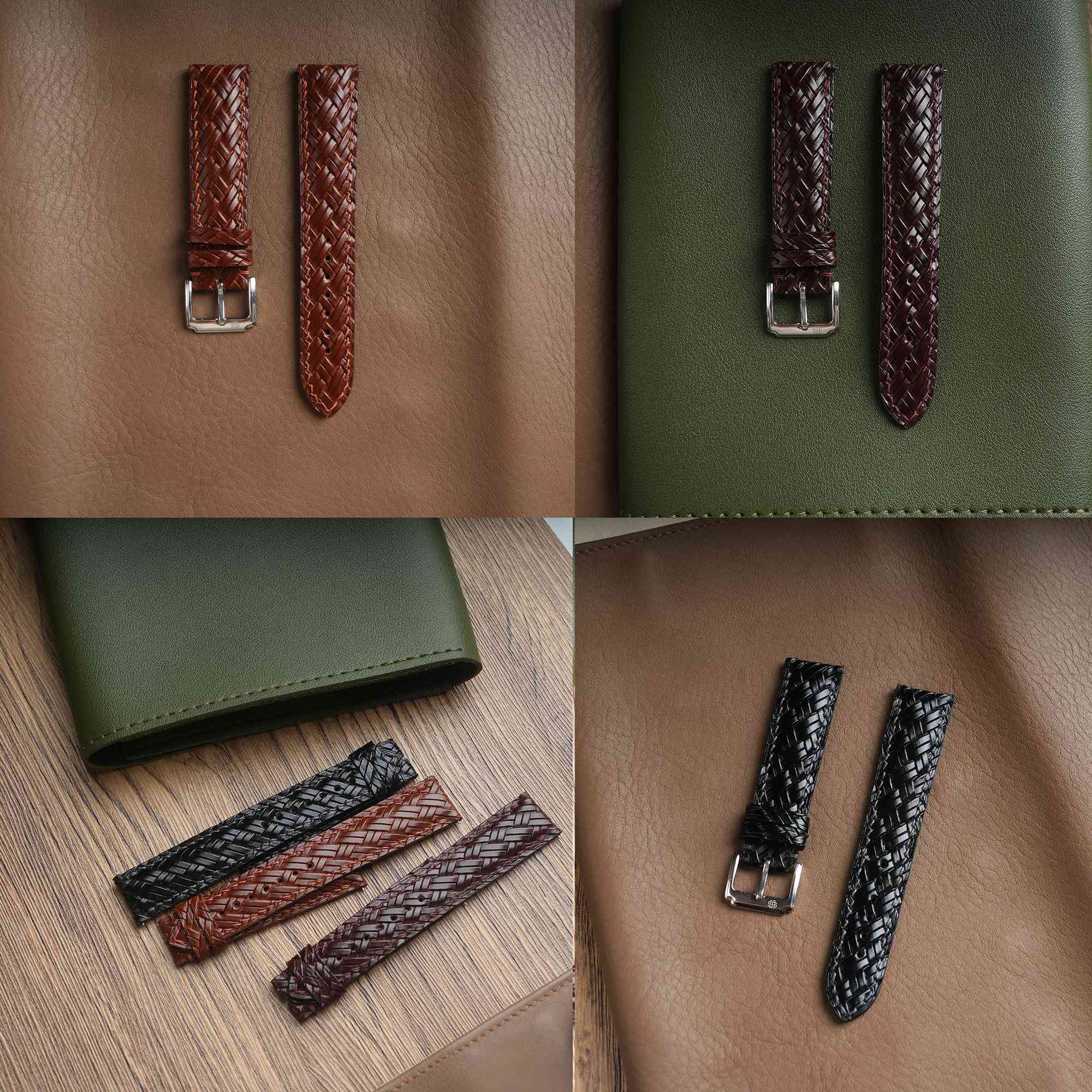 Tuscania】Wine Red Italian Cowhide Strap