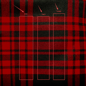 【Christmas Special Bespoke】Red Black Tartan Suiting Strap