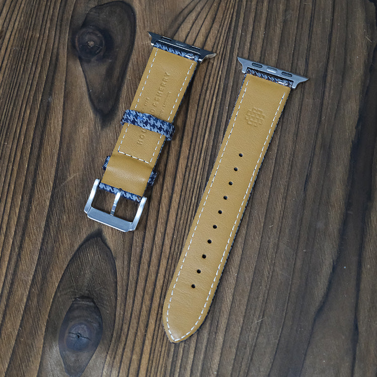 Blue Windsor Houndstooth Apple Strap