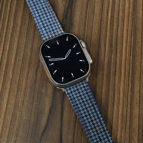 Blue Windsor Houndstooth Apple Strap