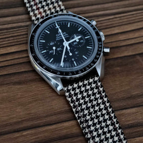 (Bespoke) Light Brown & Red Royal VV150 Houndstooth Strap