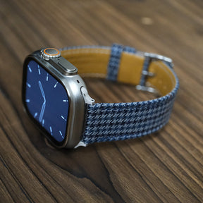 Blue Windsor Houndstooth Apple Strap