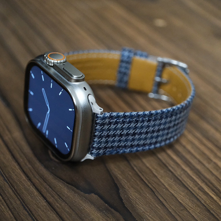 Blue Windsor Houndstooth Apple Strap
