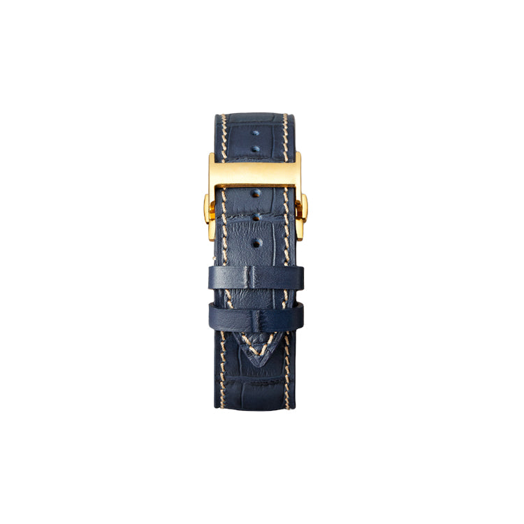 (NEW IN) ITALIAN Calfskin Dark Blue Watch Bands（Not eligible for the buy 2, get 1 free offer）
