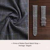 (Bespoke) Prince of Wales Check Watch Strap - PC06