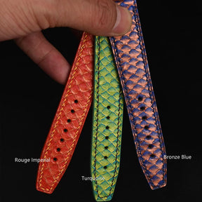 Salmon Leather Aquatic Silk Strap