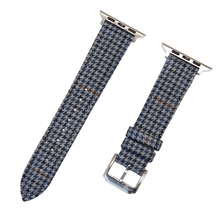 Blue Houndstooth Watch Strap Apple Watch Band