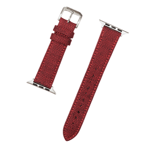 (New in) Red Herringbone Apple Watch Band