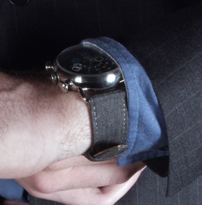 Dark Grey Cambridge Herringbone Strap