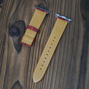 Red Blenheim Herringbone Apple Strap
