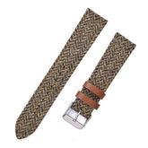 (NEW IN Tweed Collection) Khaki Herringbone watch bands