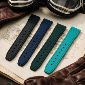 【IWC Pilot】Soft-Touch Premium Rubber Black Strap