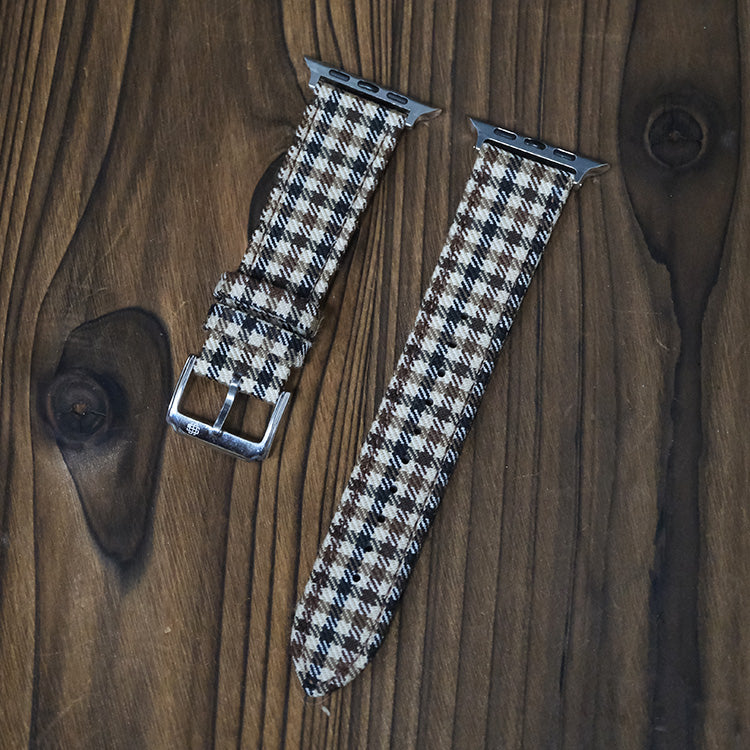 Walnut English Suiting Windowpane Apple Strap