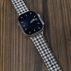 Walnut English Suiting Windowpane Apple Strap