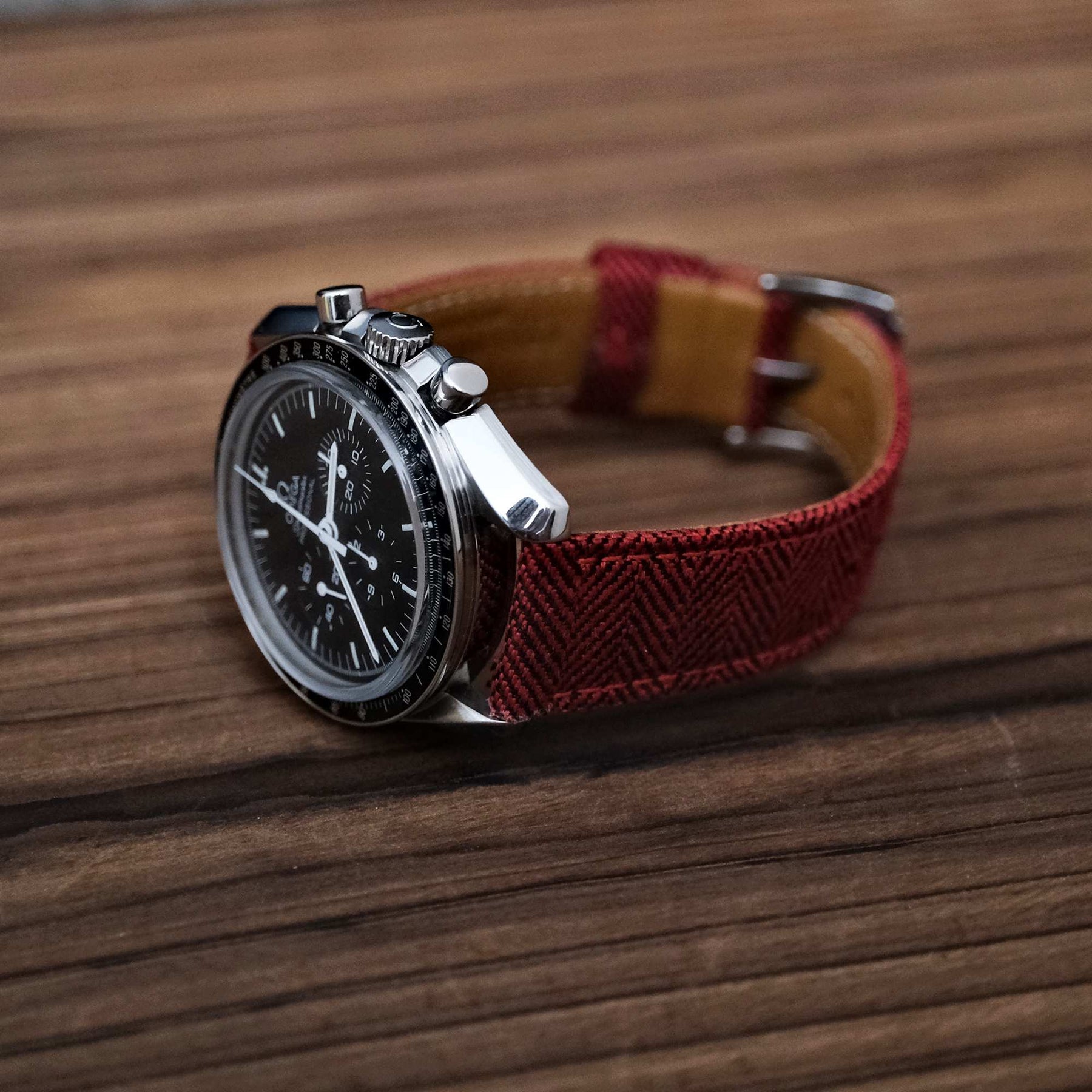 Red Blenheim Herringbone Strap