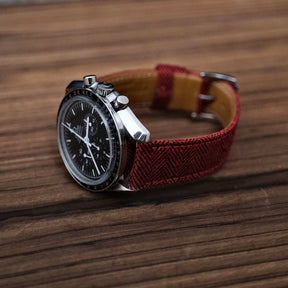 Red Blenheim Herringbone Strap