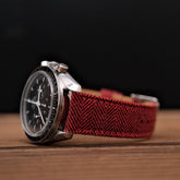 Red Blenheim Herringbone Strap