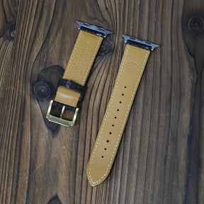 Dark Brown Flannel Apple Strap