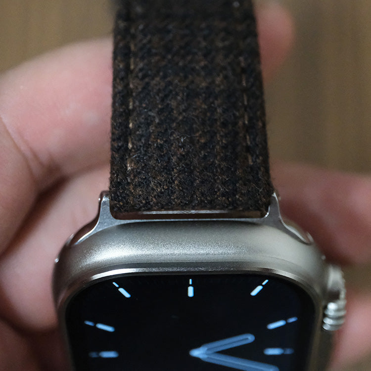 Dark Brown Flannel Apple Strap