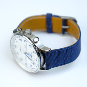 French Blue Nailhead Pattern Watch Band