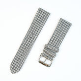 Gray T-striped Watch Band