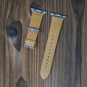 Beige & Red British Royal I Apple Strap