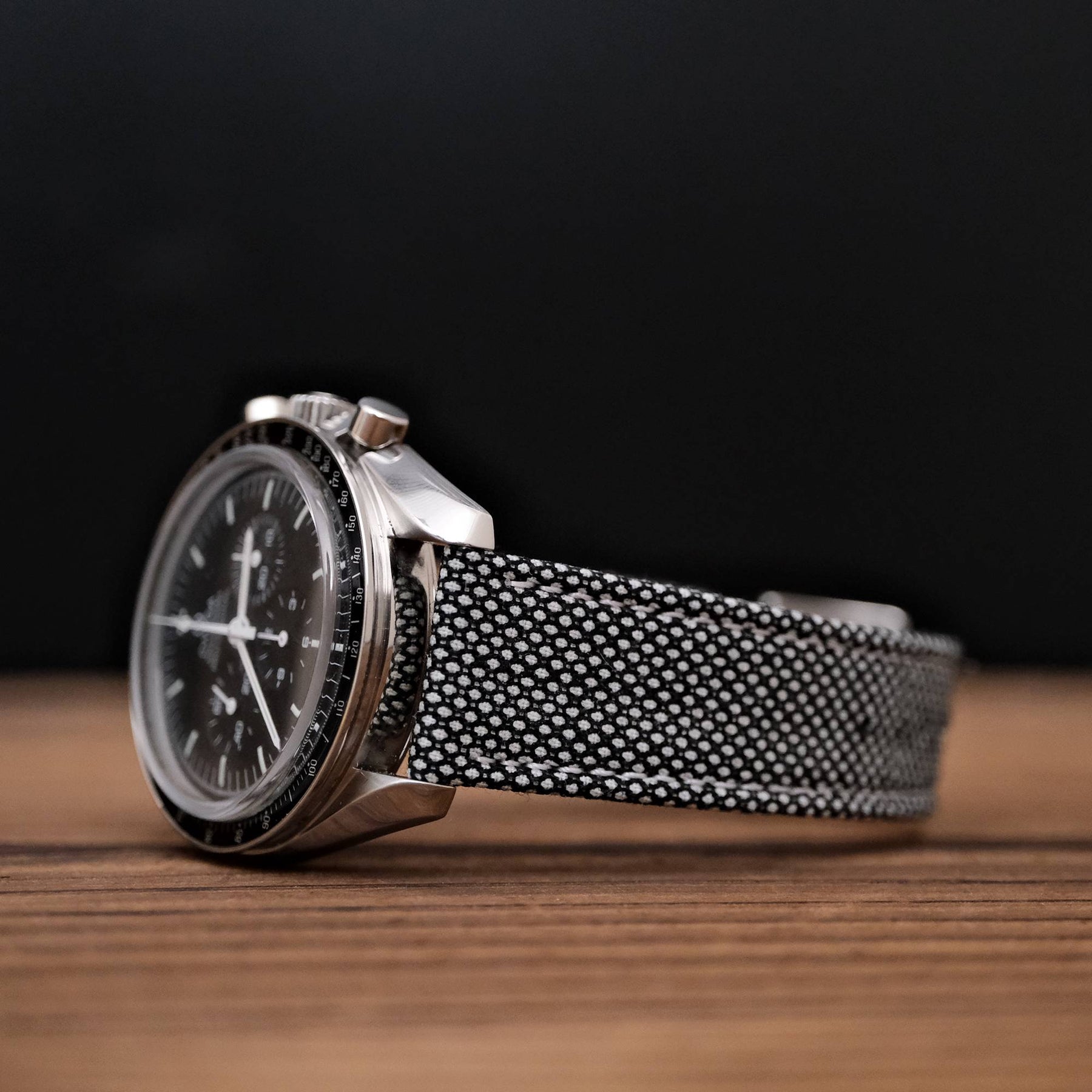 Black & White Cambridge Birdseye Strap