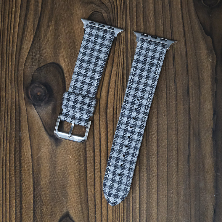 Grey Crown Classic Houndstooth Apple Strap