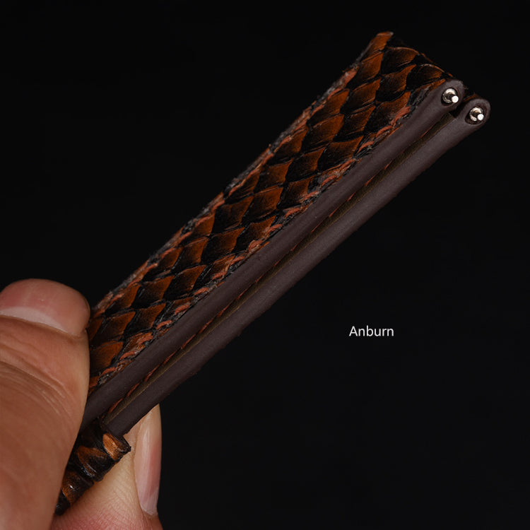 Salmon Leather Aquatic Silk Strap