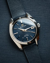 Navy Blue Saffiano Seamless Strap