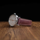 【Tuscania】Wine Red Italian Cowhide Strap