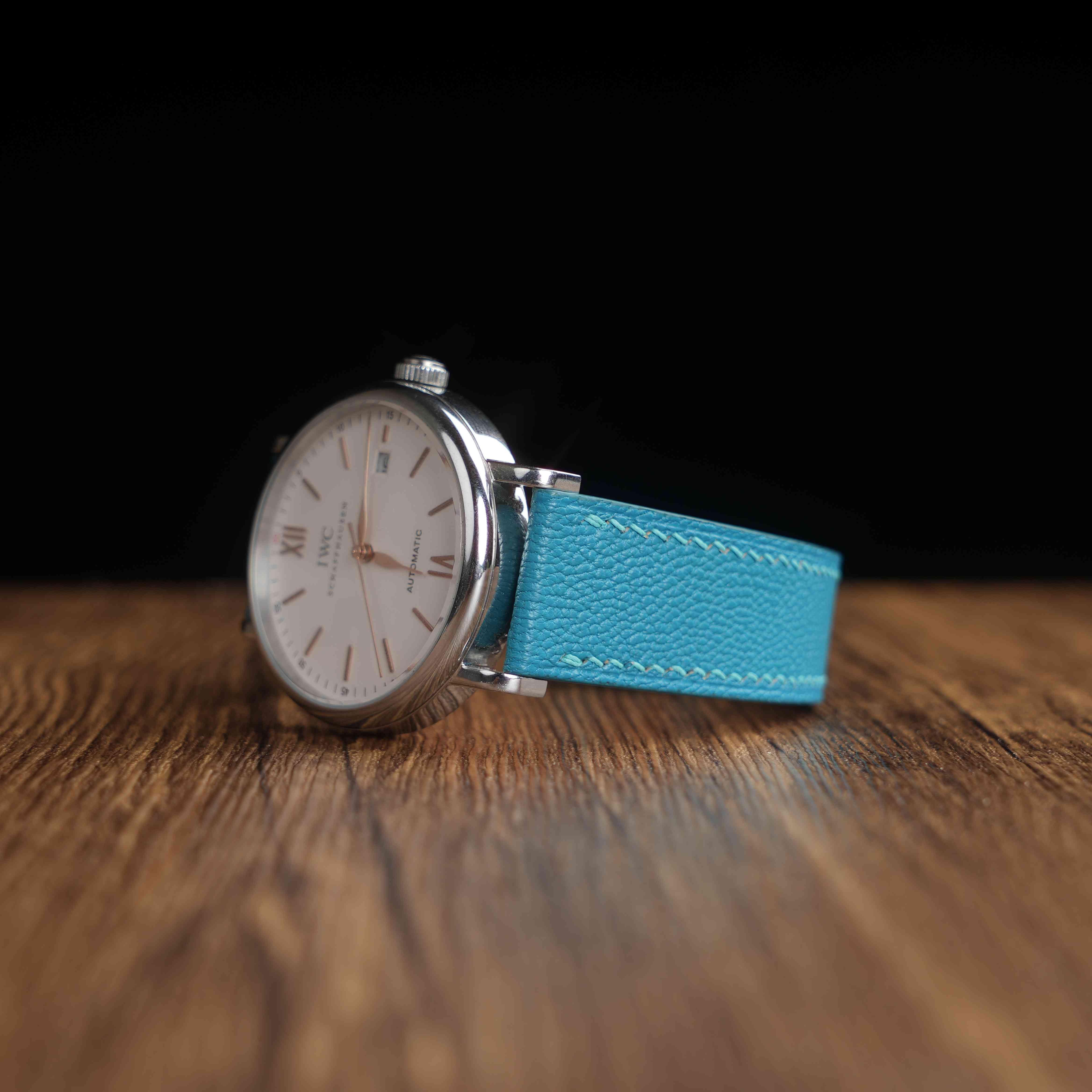 Saffiano】Tiffany Blue French Goatskin Strap