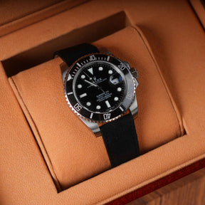 【Suede】Midnight Black Vintage Strap