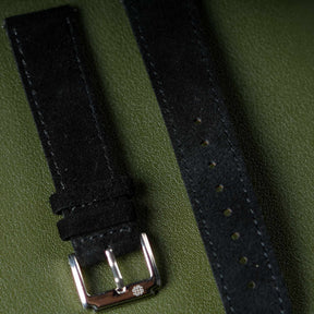 【Suede】Midnight Black Vintage Strap