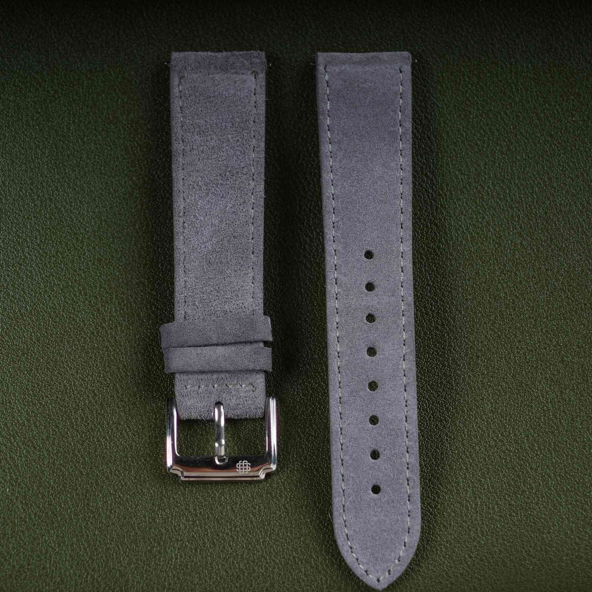 【Suede】Charcoal Grey Vintage Strap