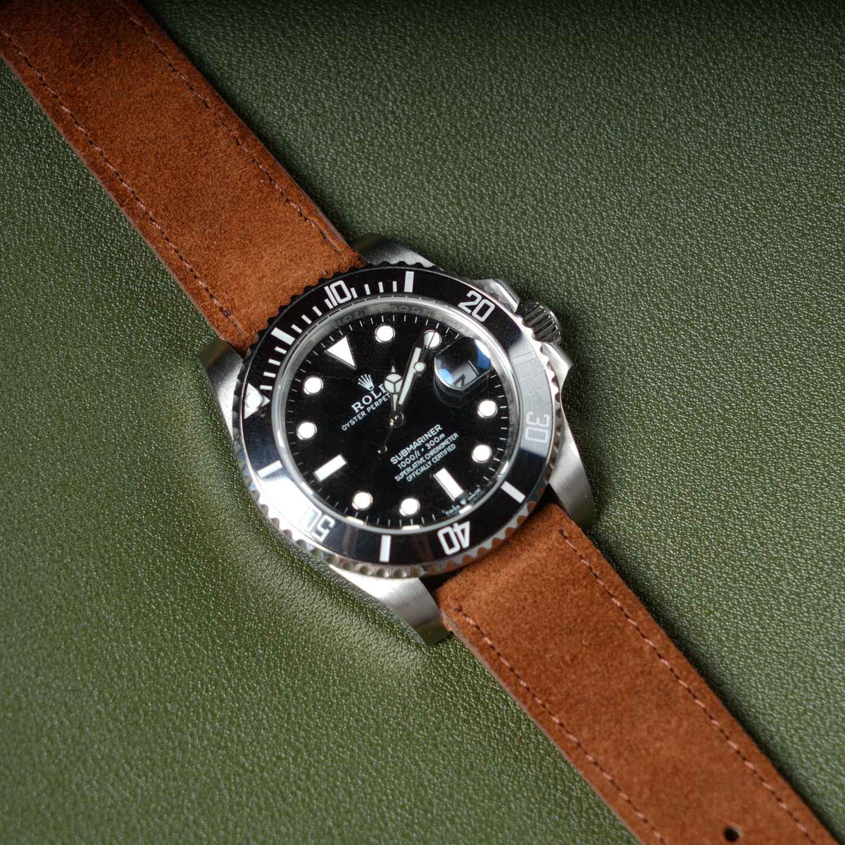 【Suede】Whiskey Brown Nubuck Vintage Strap