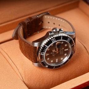 【Suede】Whiskey Brown Nubuck Vintage Strap