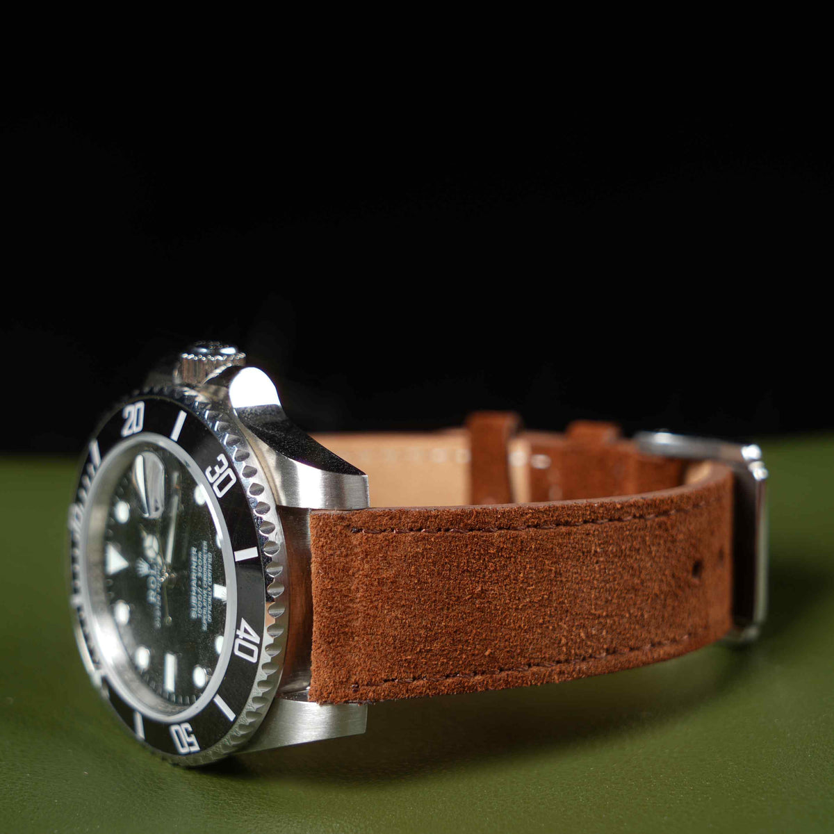 【Suede】Whiskey Brown Nubuck Vintage Strap