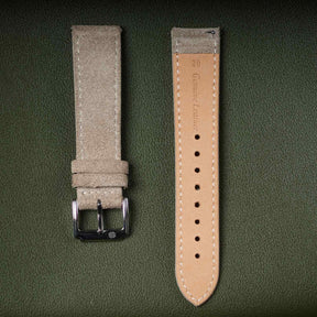 【Suede】Oatmeal Beige Vintage Strap
