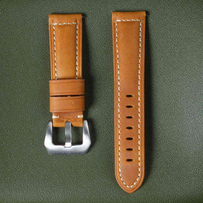 【Crazy Horse】Patina Caramel Waxed Strap