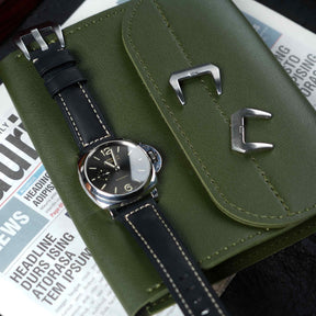 【Crazy Horse】Patina Black Waxed Strap
