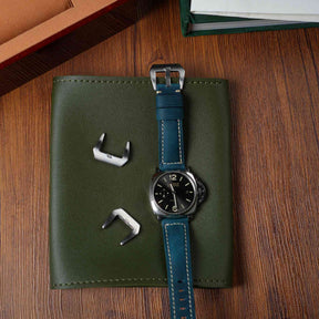 【Crazy Horse】Patina Teal Waxed Strap