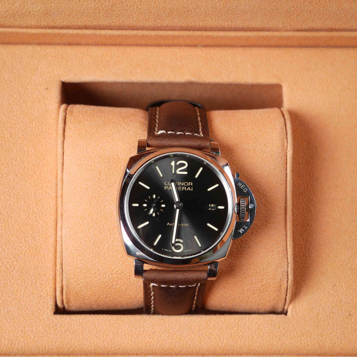 【Crazy Horse】Patina Dark Brown Waxed Strap