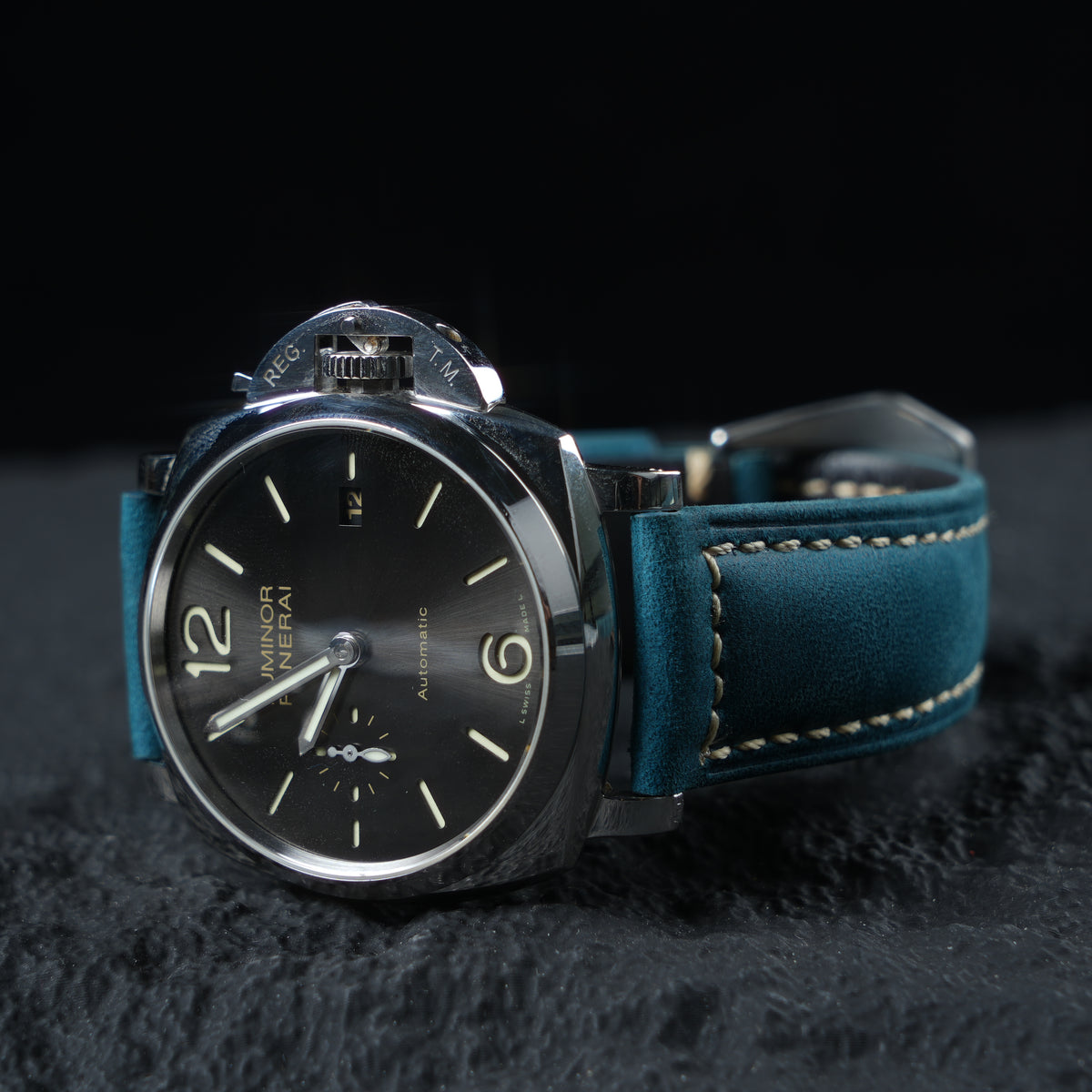 【Crazy Horse】Patina Teal Waxed Strap