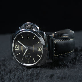 【Crazy Horse】Patina Black Waxed Strap