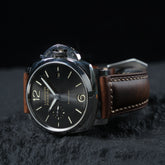 【Crazy Horse】Patina Dark Brown Waxed Strap